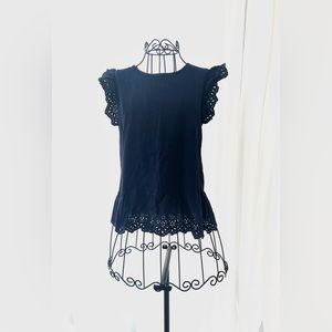 GAP (Kids) XXL Navy Blue Lace Shirt